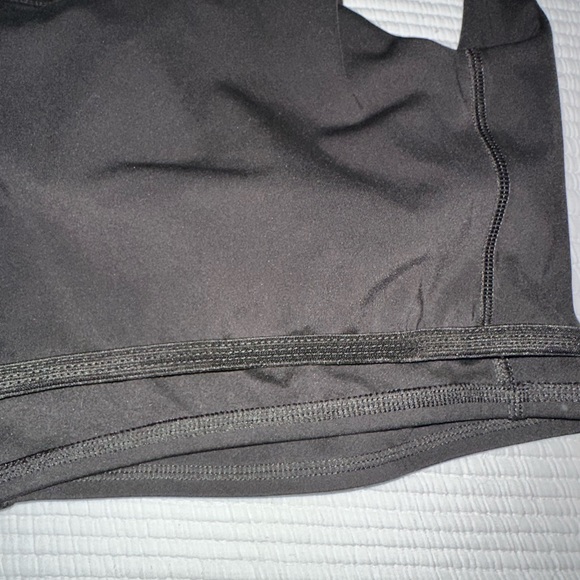 we wore what chocolate brown cropped tank with bra size xs worn once - Picture 3 of 5